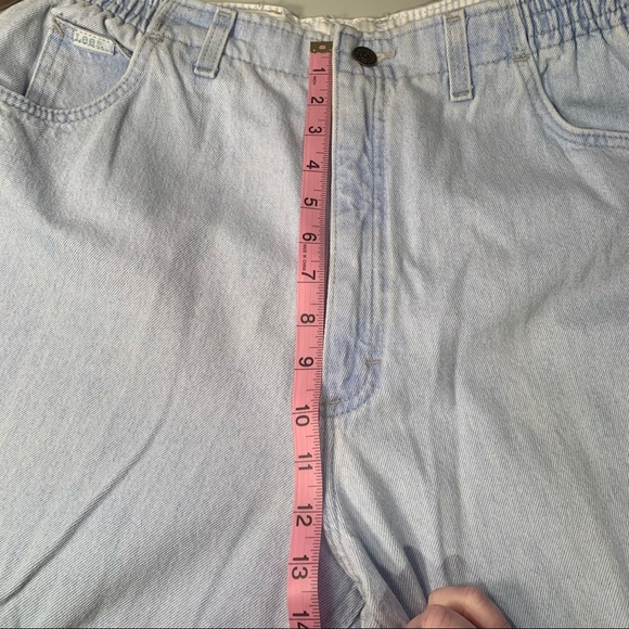 VINTAGE LEE Mom Jeans 16 31" Light Wash Plus - Picture 8 of 8